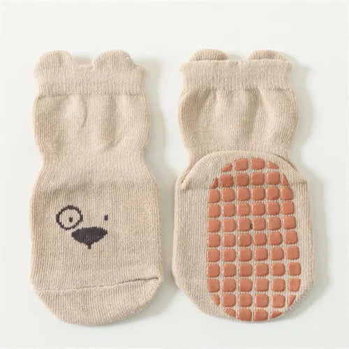 0-5Years Children's Socks For Boys Girls Cotton Casual Kids Boy Girl Floor Socks Cartoon Print Baby Sock Anti Slip Spring Autumn